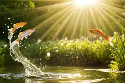 Oceanic motion and vibrant life shine brightly